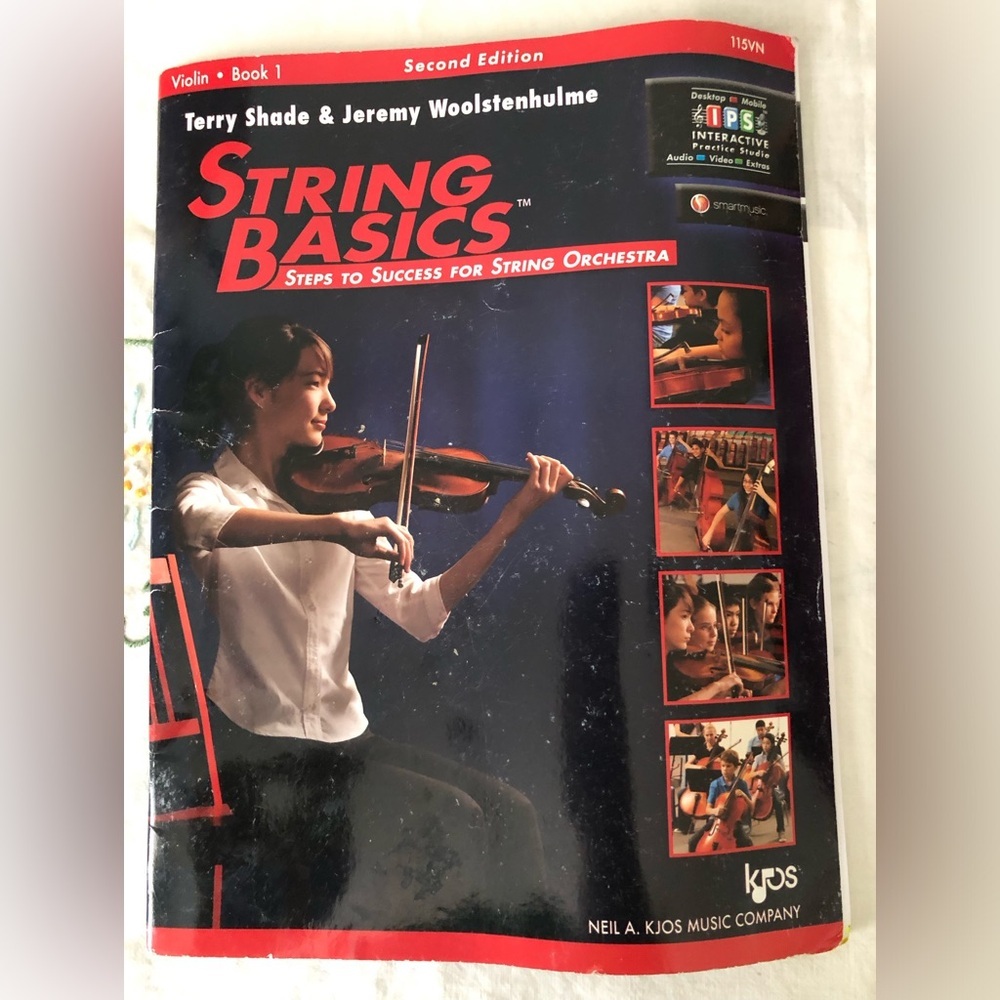 String Basics Violin Book 1, authored by Terry Shade and Jeremy Woolstenhulme